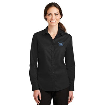 Port Authority Ladies SuperPro Twill Long-Sleeve Shirt
