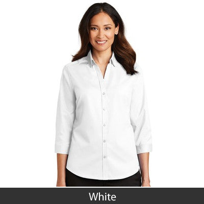 Port Authority Ladies SuperPro Twill 3/4 Sleeve Shirt