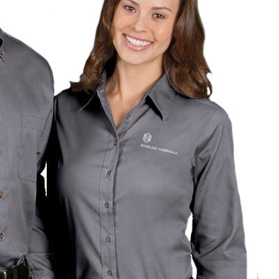 Custom Women's Dress Shirts with Logo for Teams | Embroidered Custom Women's Dress Shirts with Logo for Teams | Embroidered