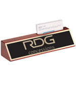 Custom Desk Wedge with Business Card Holder - EZ Corporate Clothing
 - 1