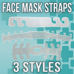 Face Mask Covering Ear Protector/Saver/Strap Extender - Made in USA - Acrylic Plastic - LZR