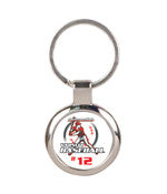 Customizable Round Silver Keychain - EZ Corporate Clothing
 - 1