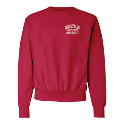 Champion Crewneck Sweatshirt, Left Chest Design - Brooklyn Law School Company Store