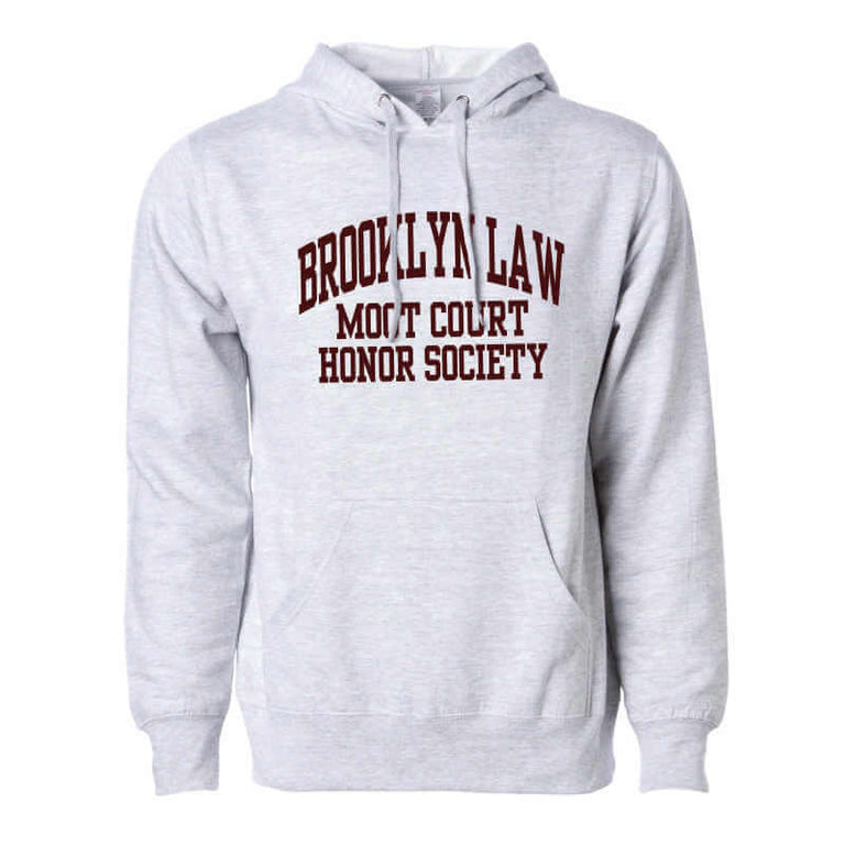 Independent Trading Co. Hooded Sweatshirt, Full Front Design - Brooklyn Law School Company Store