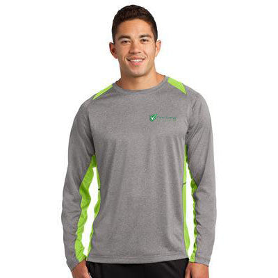 Long Sleeve Heather Colorblock Contender Tee - Clean Energy Collective - EZ Corporate Clothing
 - 1
