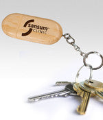 Sansum Clinic Bamboo USB Keychain - 4GB - EZ Corporate Clothing
 - 1