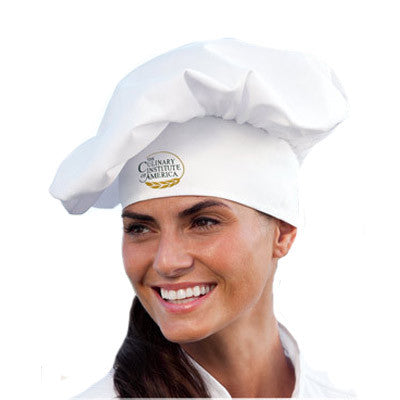 Fashion Chef Hat Embroidery Adjustable White Black Kitchen Hat
