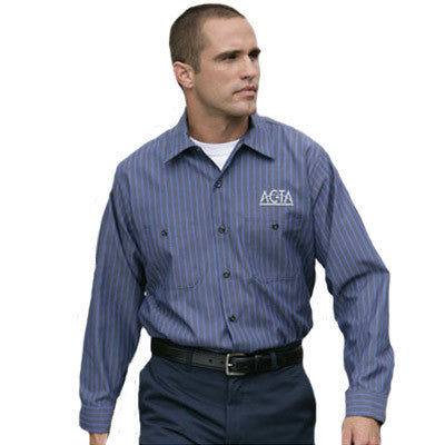 engineer dress shirt Lee Engineer Button Down Overshirt Blue Meadow Wash (Size L)