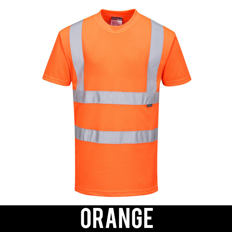 Portwest Hi-Vis Short-Sleeve Shirt, Orange