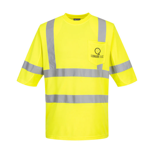 Portwest Mesh Panel Class 3 ANSI T-Shirt, Yellow